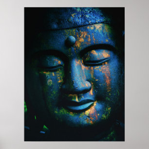 Poster Paz Blue Buddha Om