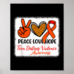 Poster Paz Desferida Amor Esperança Teen Namorando Violên