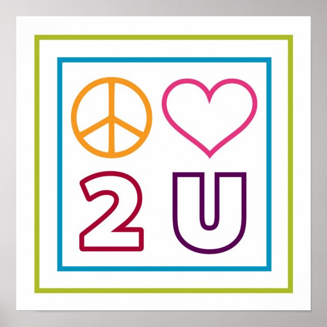 Poster Paz E Amor Para Você (Frente)
