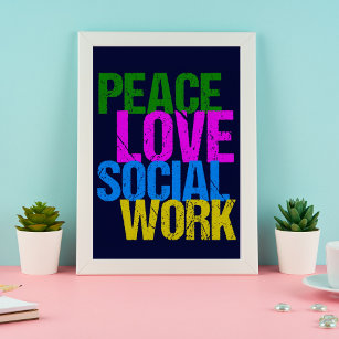 Poster Paz e Amor Trabalho Social