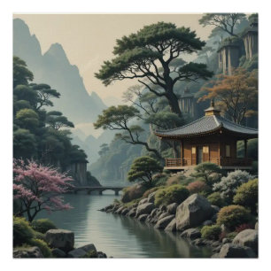 Póster paz e natureza! 🌿 Arte de Parede acrílica