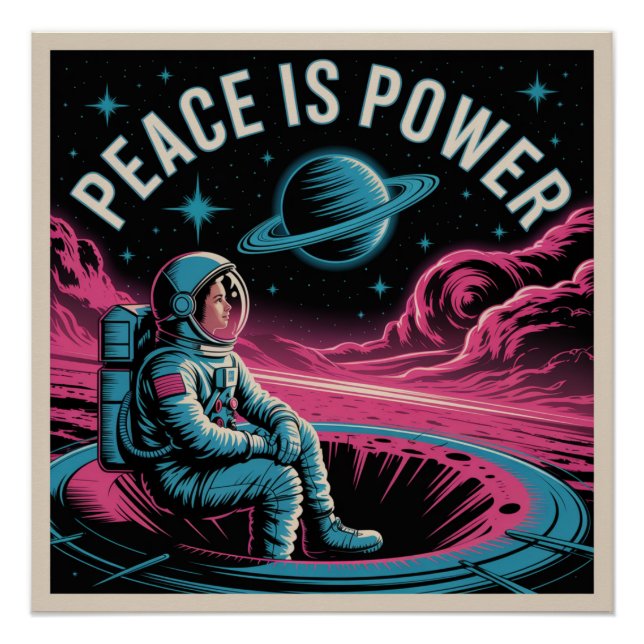 Póster Paz É Poder (Frente)