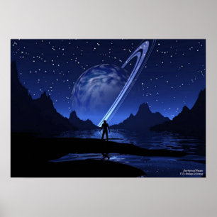 Póster Paz escurecida