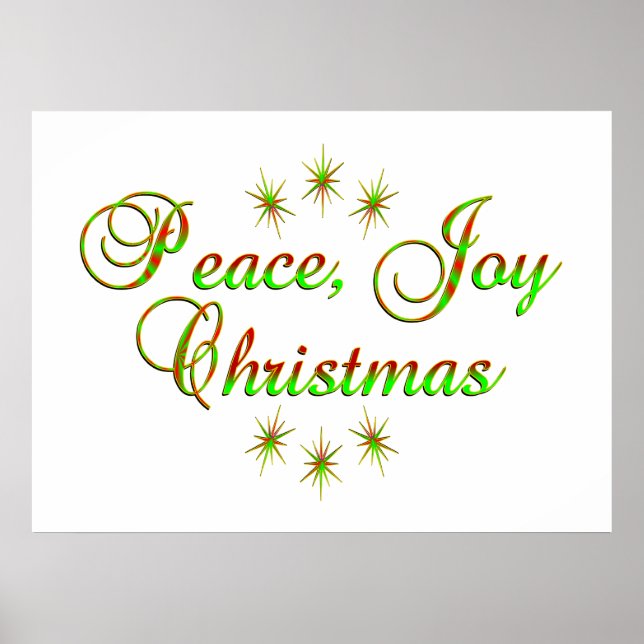 Póster Paz Joy Natal (Frente)