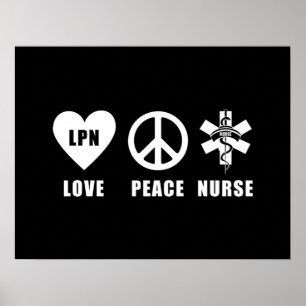 Póster Paz LPN do amor