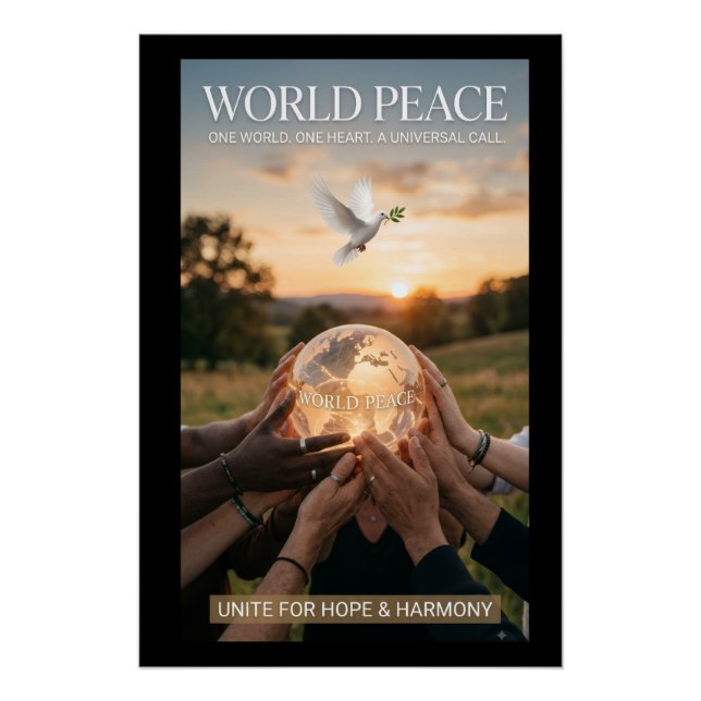 Póster Paz Mundial (Frente)