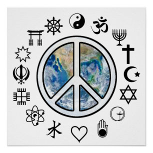 Póster Paz Mundial - Paz na Terra