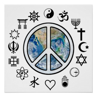 Póster Paz Mundial - Paz na Terra