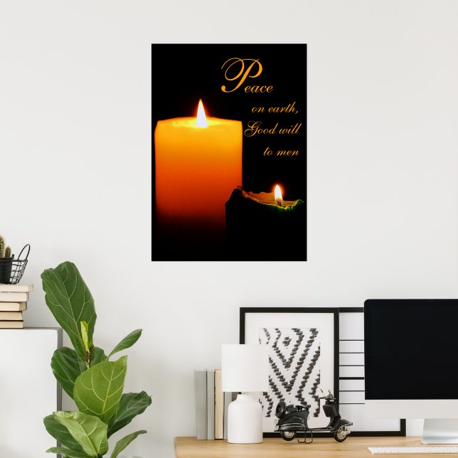 Poster Paz, na Terra, Boa vontade para os homens (Escritório em casa)