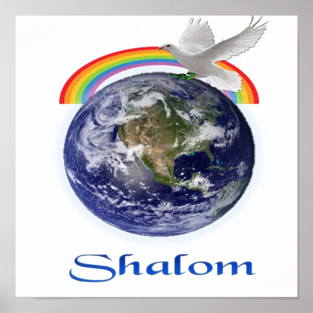 Póster Paz na Terra Produtos Shalom (Frente)