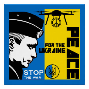 Póster Paz Para A Ucrânia