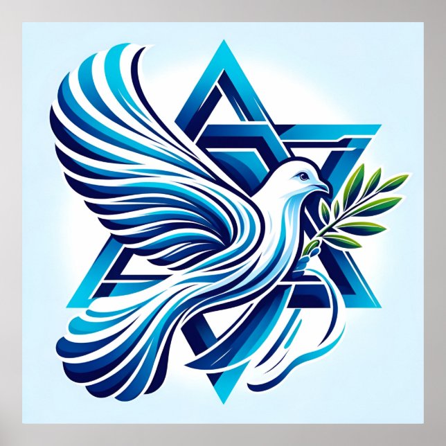 Poster Paz Para Israel (Frente)