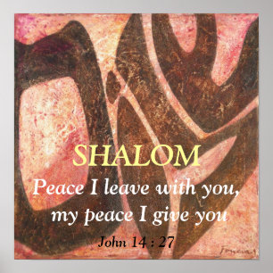 Póster Paz que eu deixo com você, minha paz mim soldado