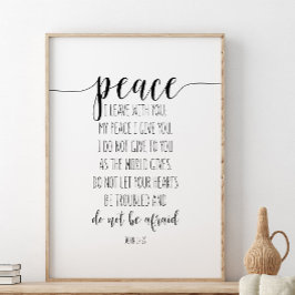 Poster Paz Que Eu Partirei Com Você, John 14:27