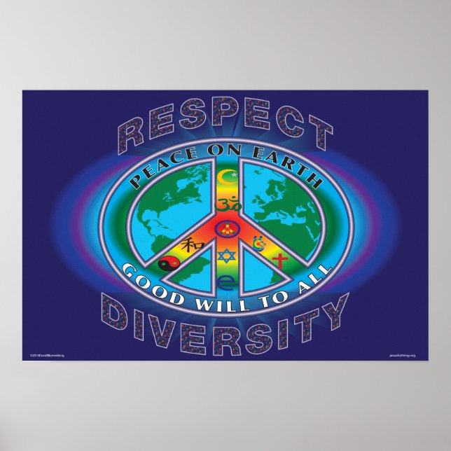 PÓSTER PAZ SOBRE A GOODWILL TERRESTRE A TODOS (Frente)