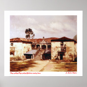 Poster Pazo galego/Pazo galego/casa de campo galego