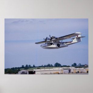 Poster PBY, 5A Catalina, flyi do reconhecimento da