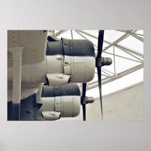 Poster PBY-5A Catalina WW2 Aeronave Anfíbia Canso