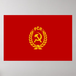 Póster Pcr, bandeira de Romania