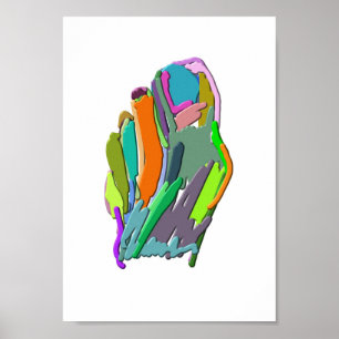 Póster Pé abstrato