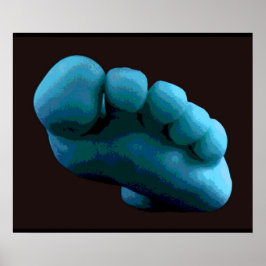 Poster Pé Azul, 2005 Arte Computacional.