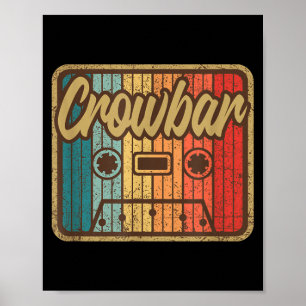 Poster Pé de cabra Vintage Cette Música Retro 90s Guitarr