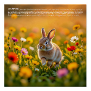 Póster Pé de Coelho Sortudo