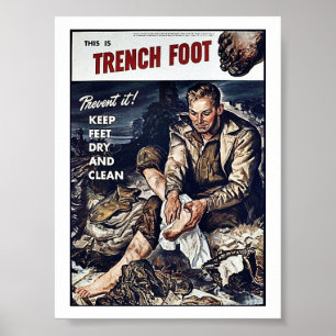 Poster Pé de trincheira