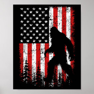 Poster Pé Grande 4 De Julho Bandeira Americana Vermelha P