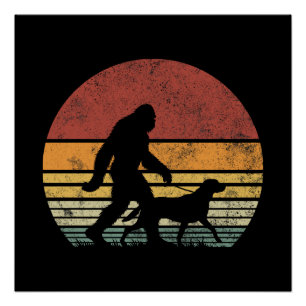 Póster Pé Grande Caminhando Labrador Cão de Retriever Vin