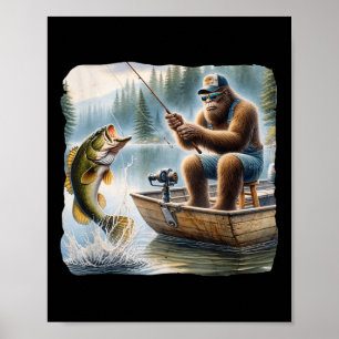 Poster Pé Grande Pescado Sasquatch Summer B Pescador