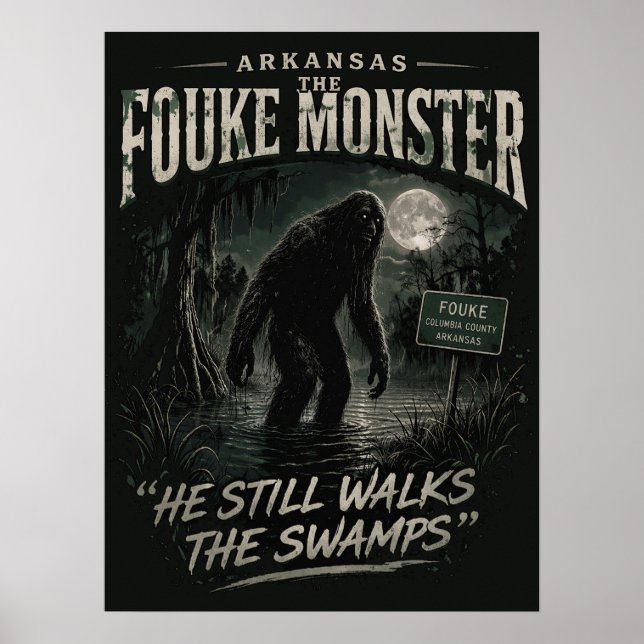 Poster Pé-grande Sasquatch (Frente)