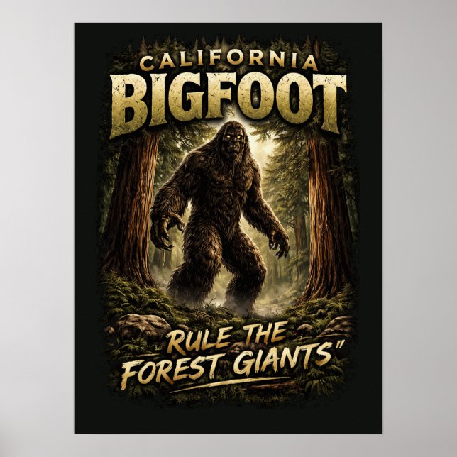 Poster Pé-grande Sasquatch (Frente)