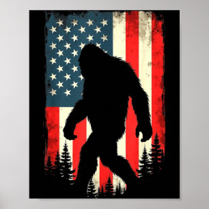 Poster Pé grande usa bandeira patriótica quatro de julho