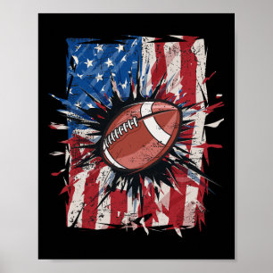 Poster Pé Patriótico 4 De Julho Homens EUA Bandeira Ameri
