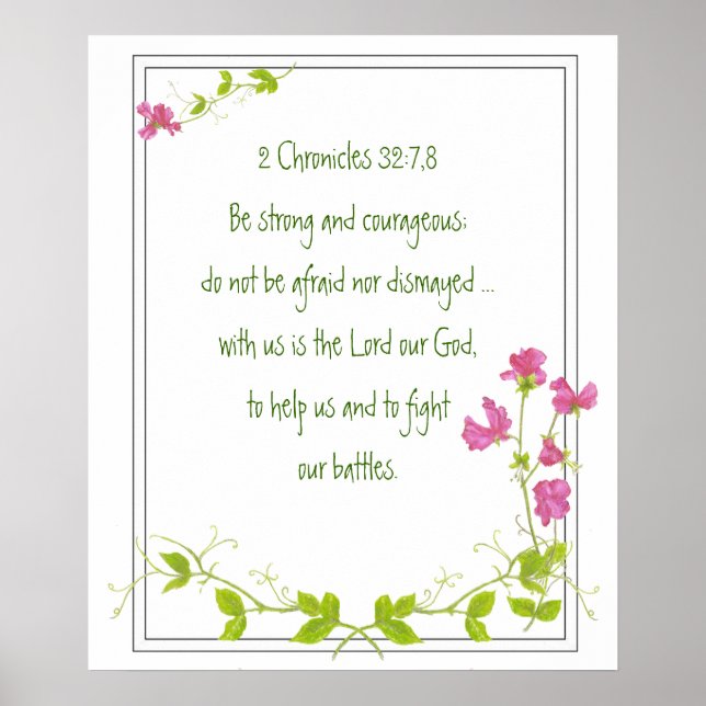 Póster Pea Sweet Original com Escrituras (Frente)