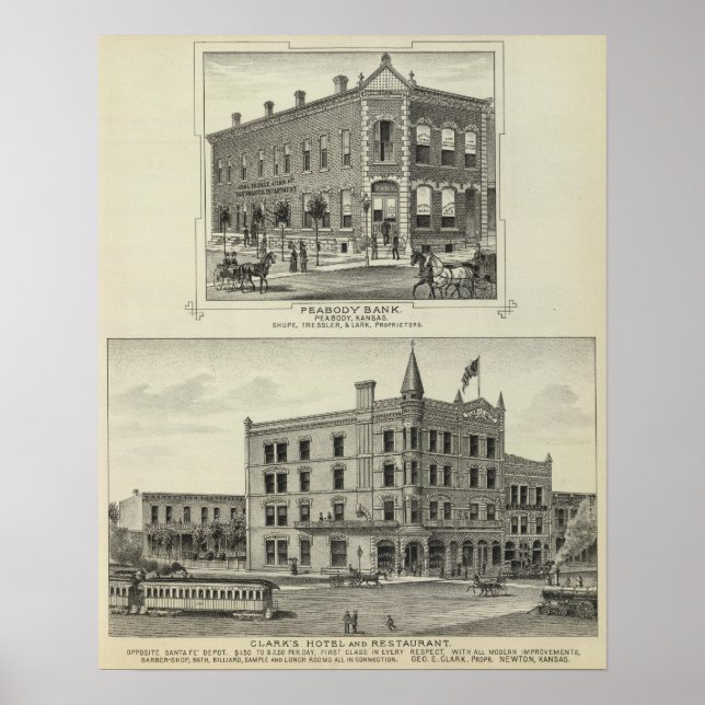 Póster Peabody Bank, Kansas (Frente)