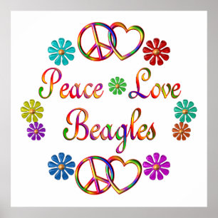 PÓSTER PEACE AMVE BEAGLES