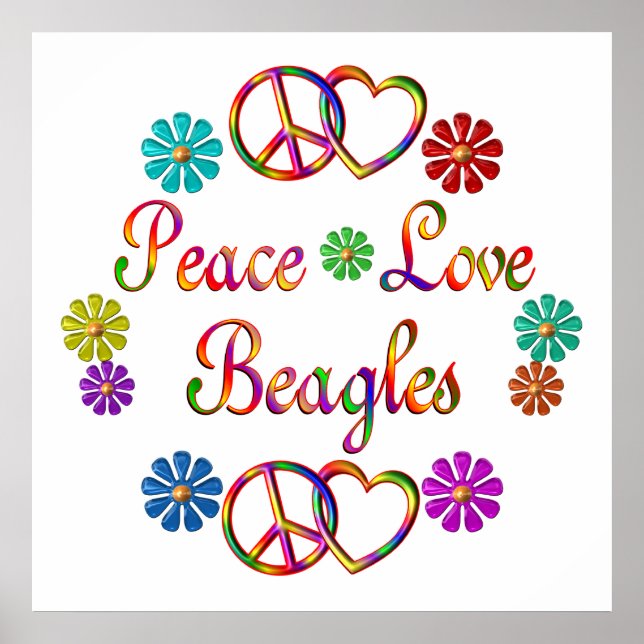 PÓSTER PEACE AMVE BEAGLES (Frente)