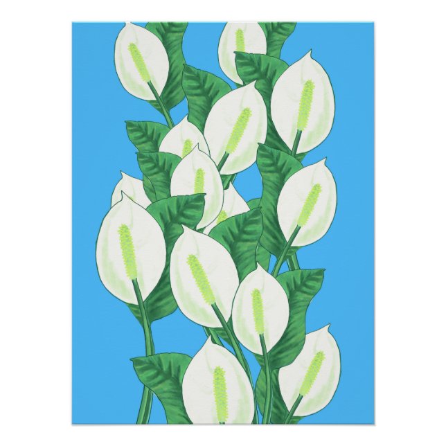 Póster Peace Lily Illustration Poster (Frente)
