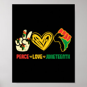 Poster Peace Love 19, 19 de junho, Bandeira Negra African
