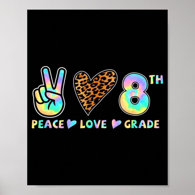 Poster Peace Love 8.º Squad de volta ao Professor (Frente)
