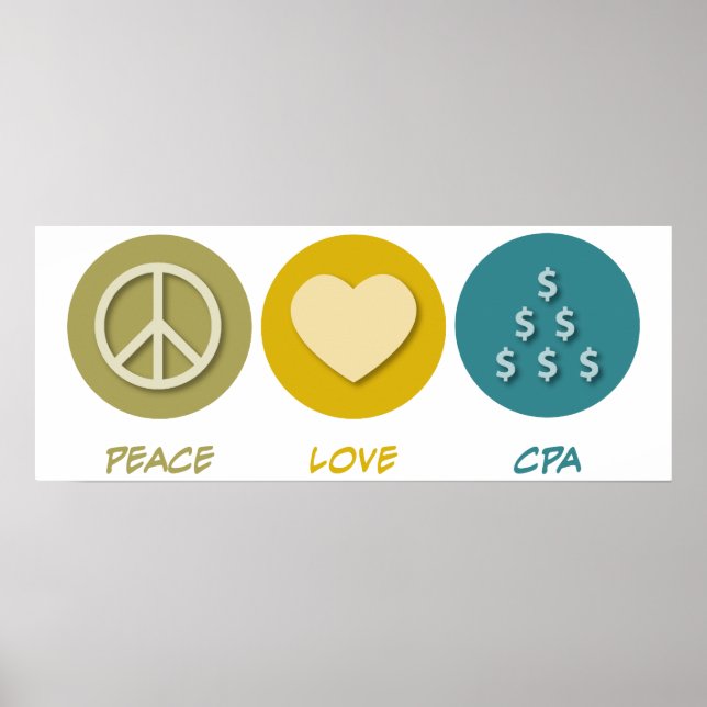 Poster Peace Love CPA (Frente)