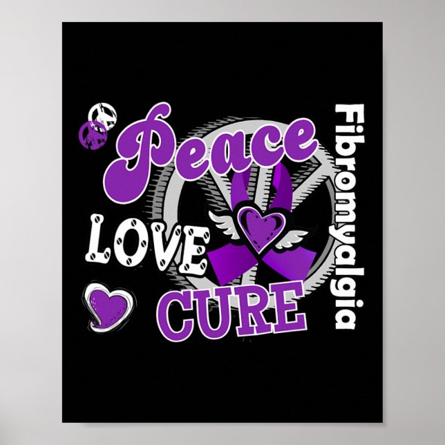 Poster Peace Love Cure (Frente)
