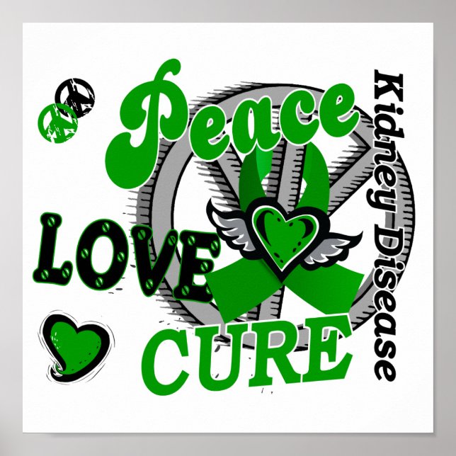 Póster Peace Love Cure 2 Kid Disease (Frente)
