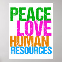 Peace Love Human Resources HR