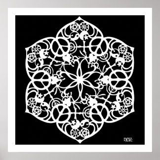 Póster Peace Mandala