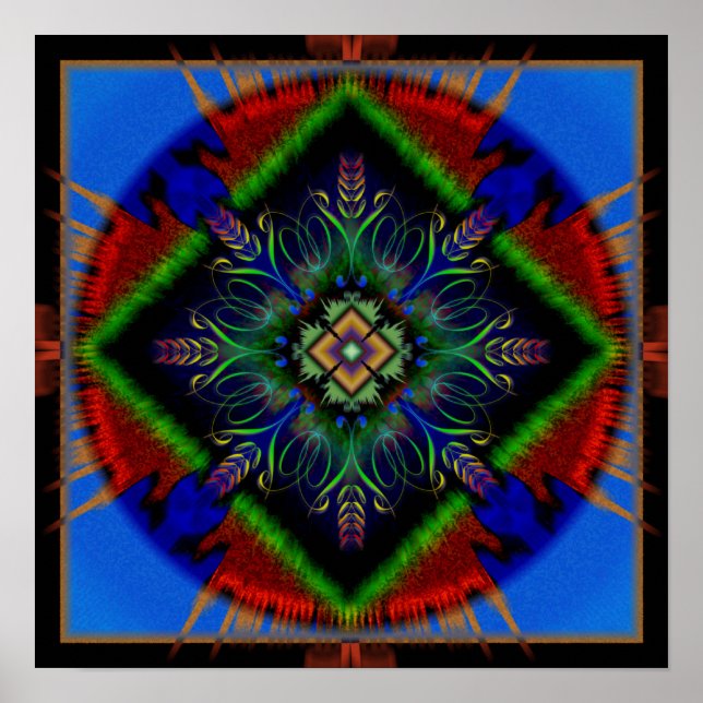 Poster Peace Mandala (Frente)