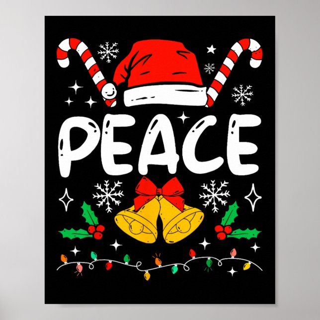 Poster Peace Matching I Come In Peace Couples Santa Hat C (Frente)