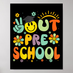 Poster Peace Out Preschool Cl De 2025 Goodbye Graduation